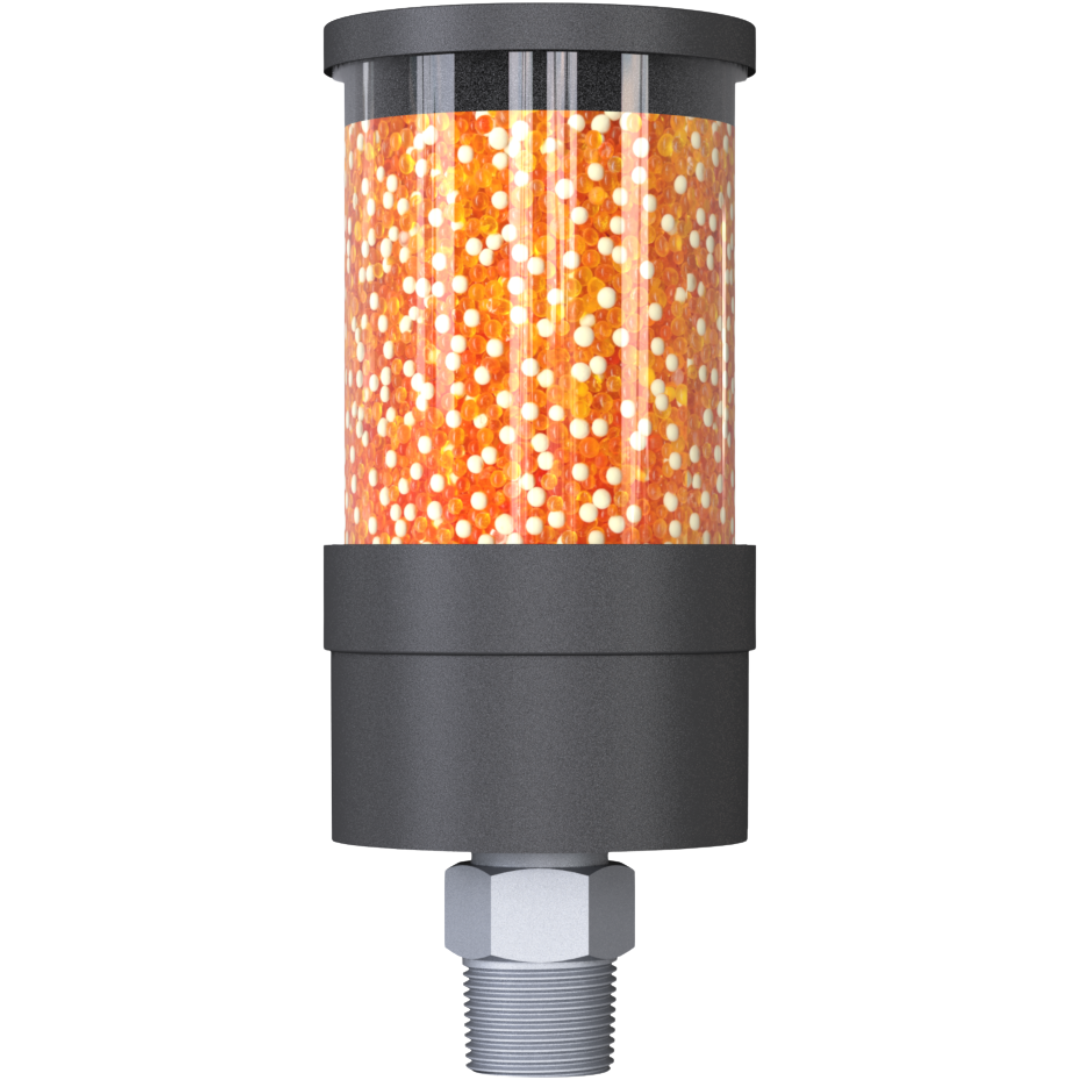 VV-DV 2M N1"m : Giebel VV-DV Desiccant Breather Dryer, Disposable, With Check Valves, 51-200 ml Water Capacity, FKM Seals, 3-Micron Paper Filter, 1" Male NPT