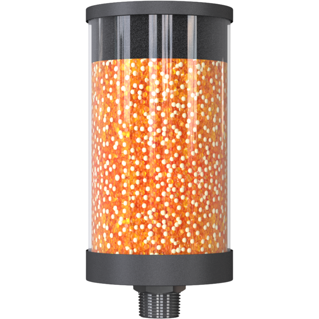 VV-D 3M N1"m : Giebel VV-D Desiccant Breather Dryer, Disposable, No Check Valve, 201-600 ml Water Capacity, FKM Seals, 3-Micron Paper Filter, 1"Male NPT