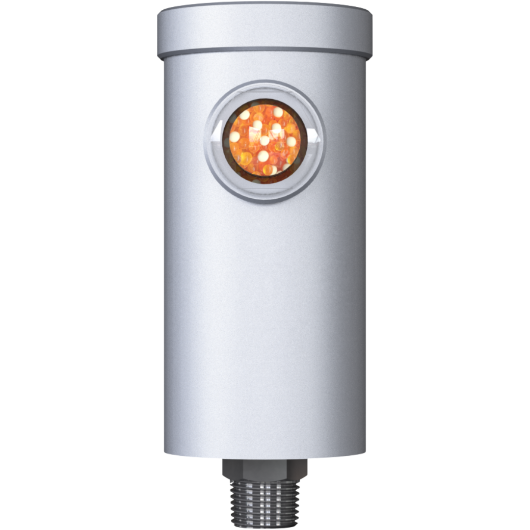 MA-RV 1L N1/2"m : Giebel MA-RV Desiccant ATEX Aluminum Breather Dryer, Refillable, With Check Valves, 0-50 ml Water Capacity, FKM Seals, 2-Micron Filter Fleece, 1/2" Male NPT