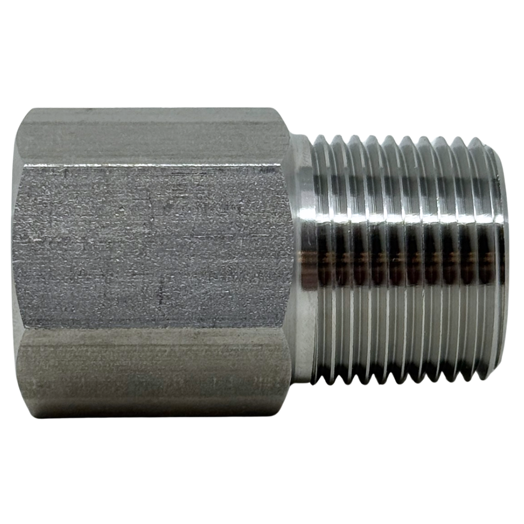 X32N08NF07 : OneXtreme Adapter, 2" Male NPT x 0.5 (1/2") Female NPT, 7500psi