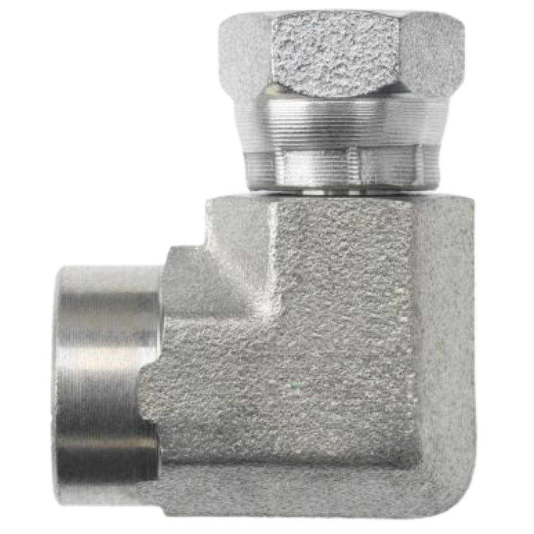 1502-24-24-SS : OneHydraulics 90-Degree Stainless Adapter, 1-1/2-11-1/2 (-24) Female NPTF x 1-1/2-11-1/2 (-24) Female NPSM, 1500psi