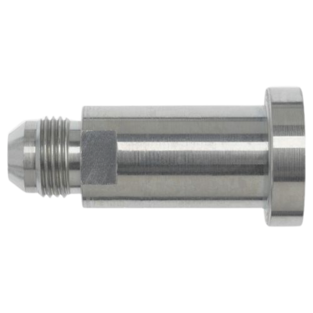 1800-24-20 : OneHydraulics Straight Steel Adapter, 1-7/8-12 (-24) Male JIC x 1.25" (-20) Code 62 Flange Head