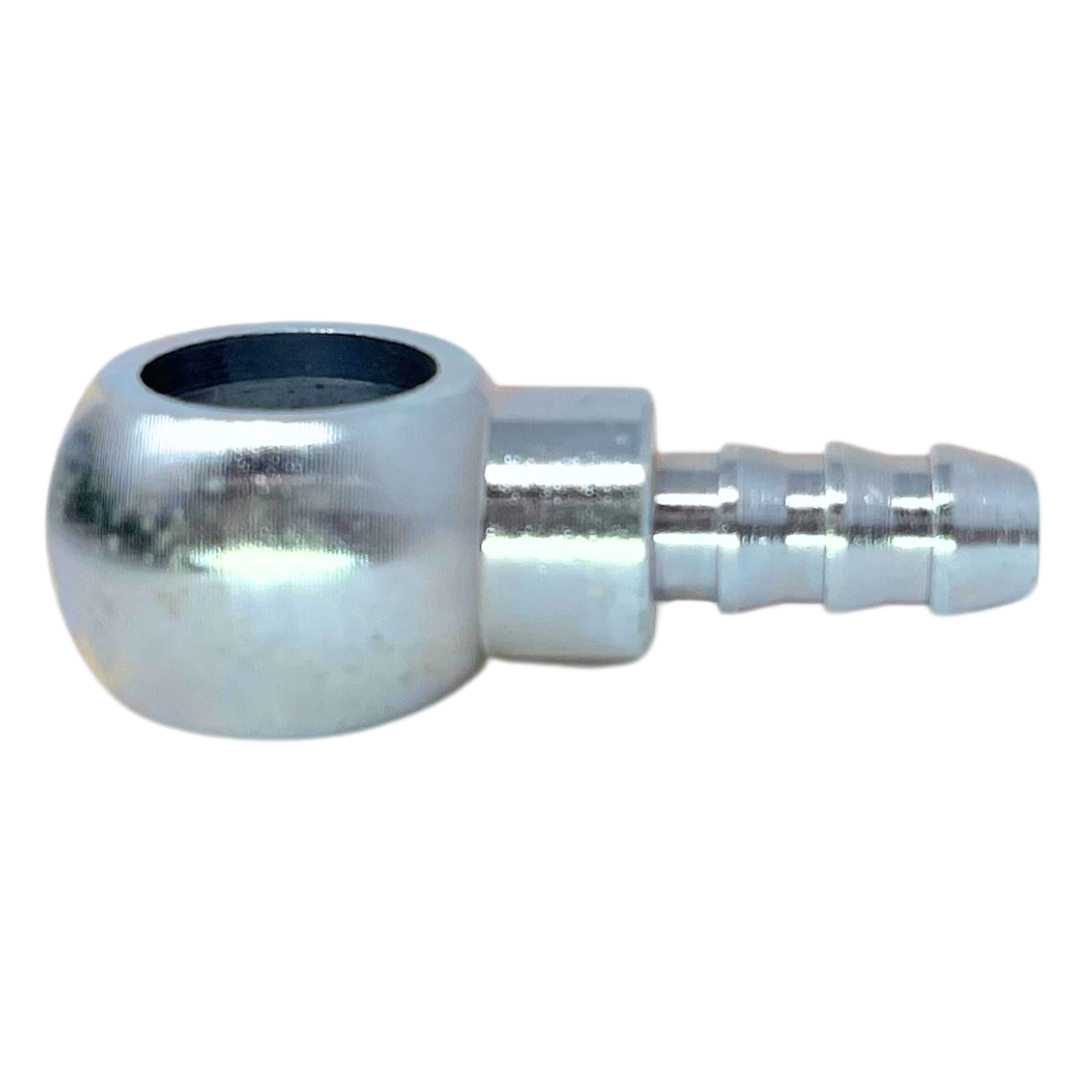 3059HB-06-06 : Adaptall Straight Steel Banjo Adapter, 3/8" (-06) Hose Barb x G 3/8-19 (-06) BSPP Banjo