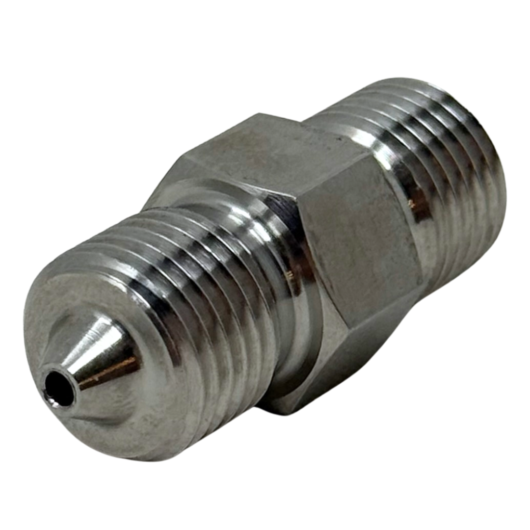 X4H04H60 : OneXtreme Adapter, 0.25 (1/4") Male HP x 0.25 (1/4") Male HP, 60,000psi