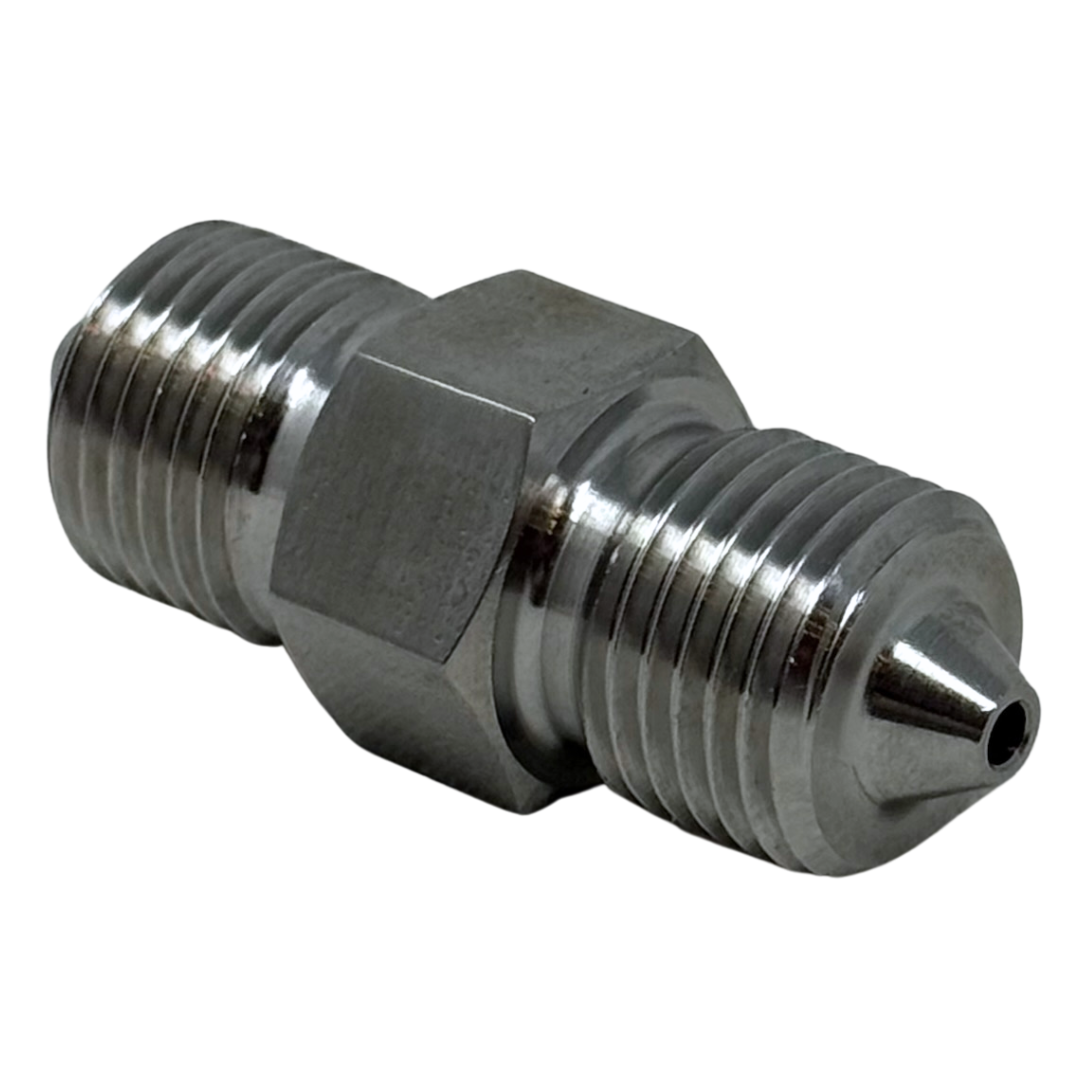 X4H04H60 : OneXtreme Adapter, 0.25 (1/4") Male HP x 0.25 (1/4") Male HP, 60,000psi