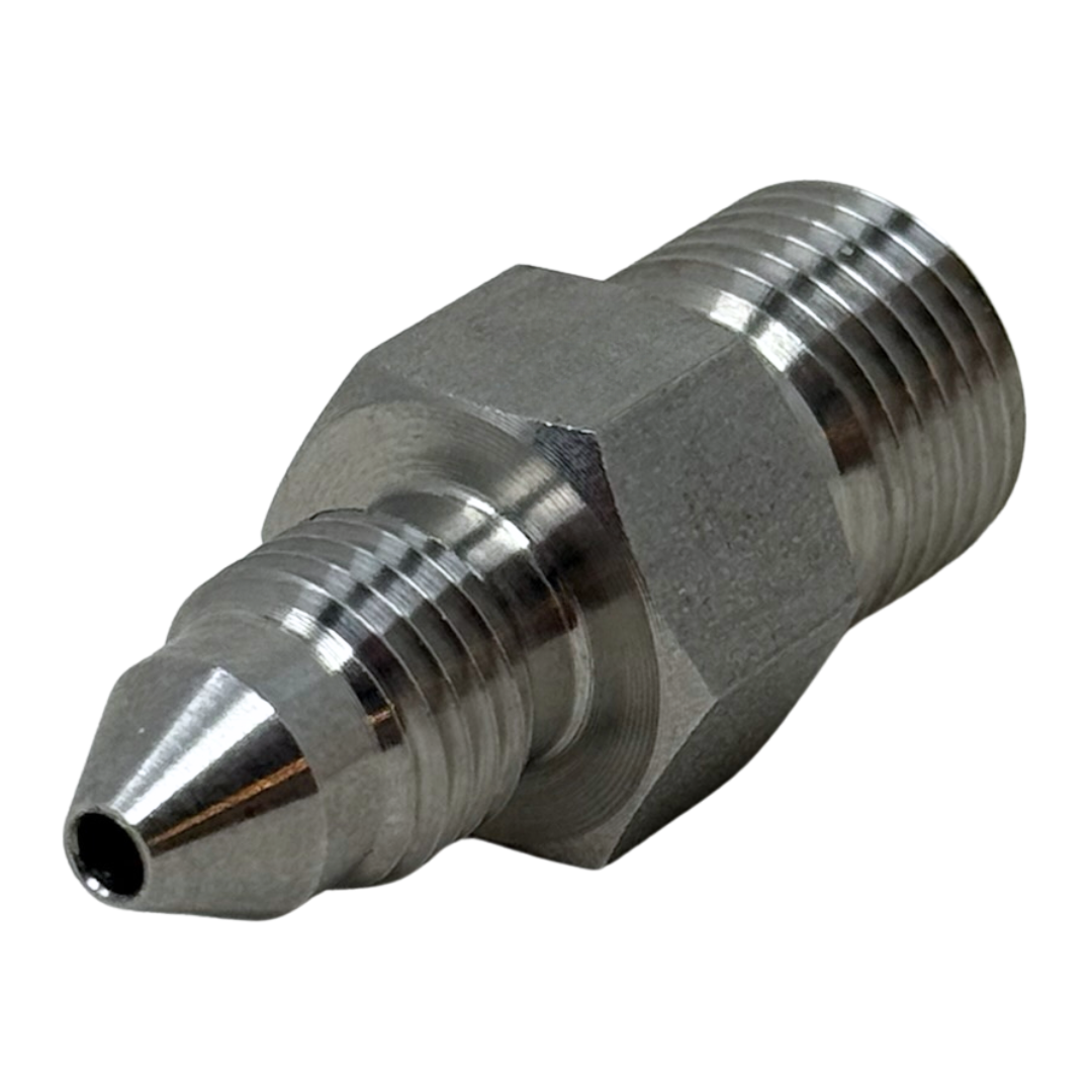 X4M16TM20 : OneXtreme Adapter, 0.25 (1/4") Male MP x 1" Male Type-M, 20,000psi