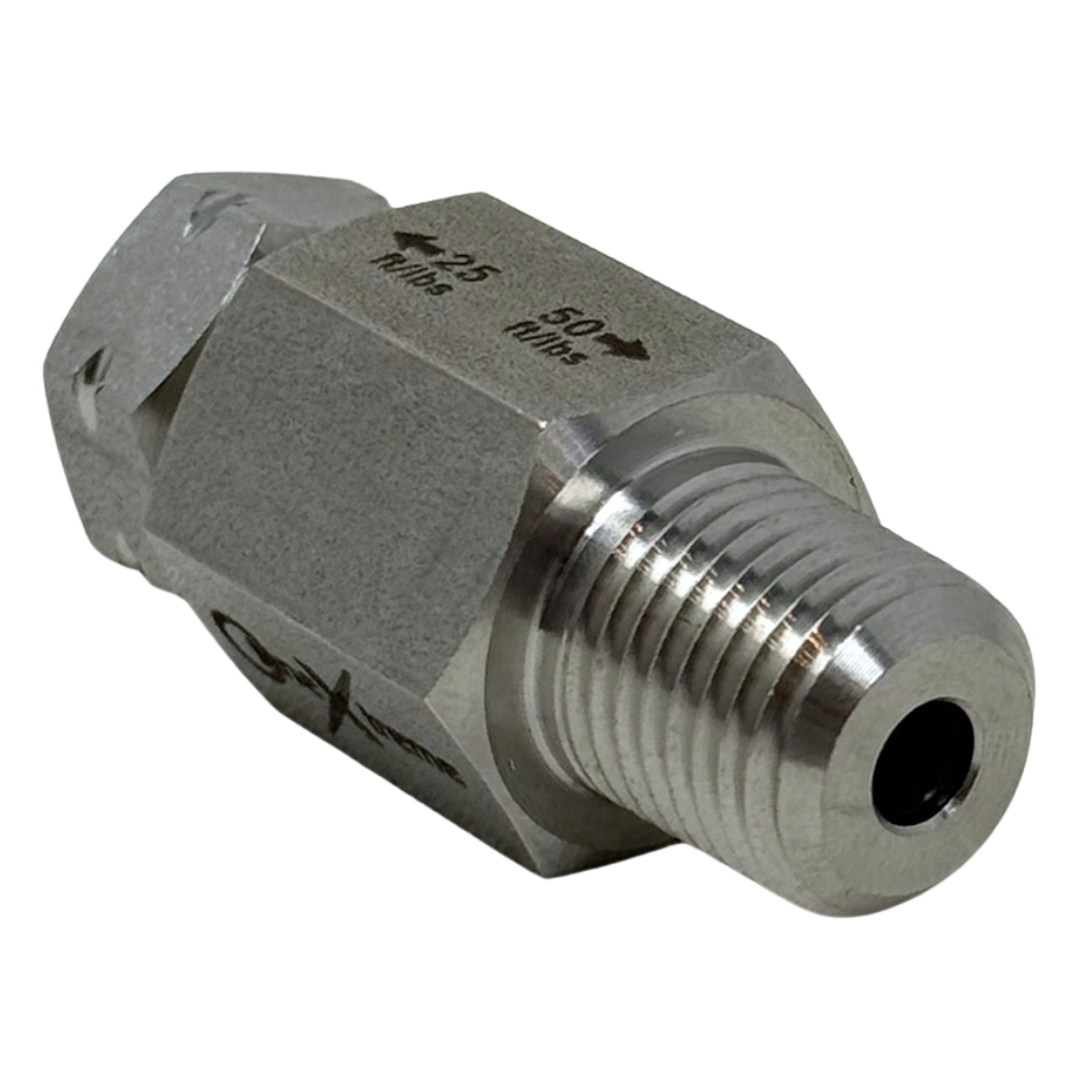 X4N06HF15-K : OneXtreme Adapter, 0.25 (1/4") Male NPT x 0.75 (3/4") Female HP, 15,000psi