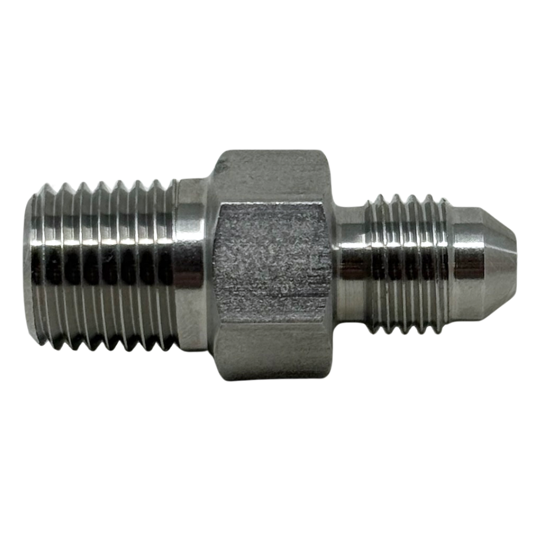 X4N06J15 : OneXtreme Adapter, 0.25 (1/4") Male NPT x 0.75 (3/4") Male JIC, 15,000psi