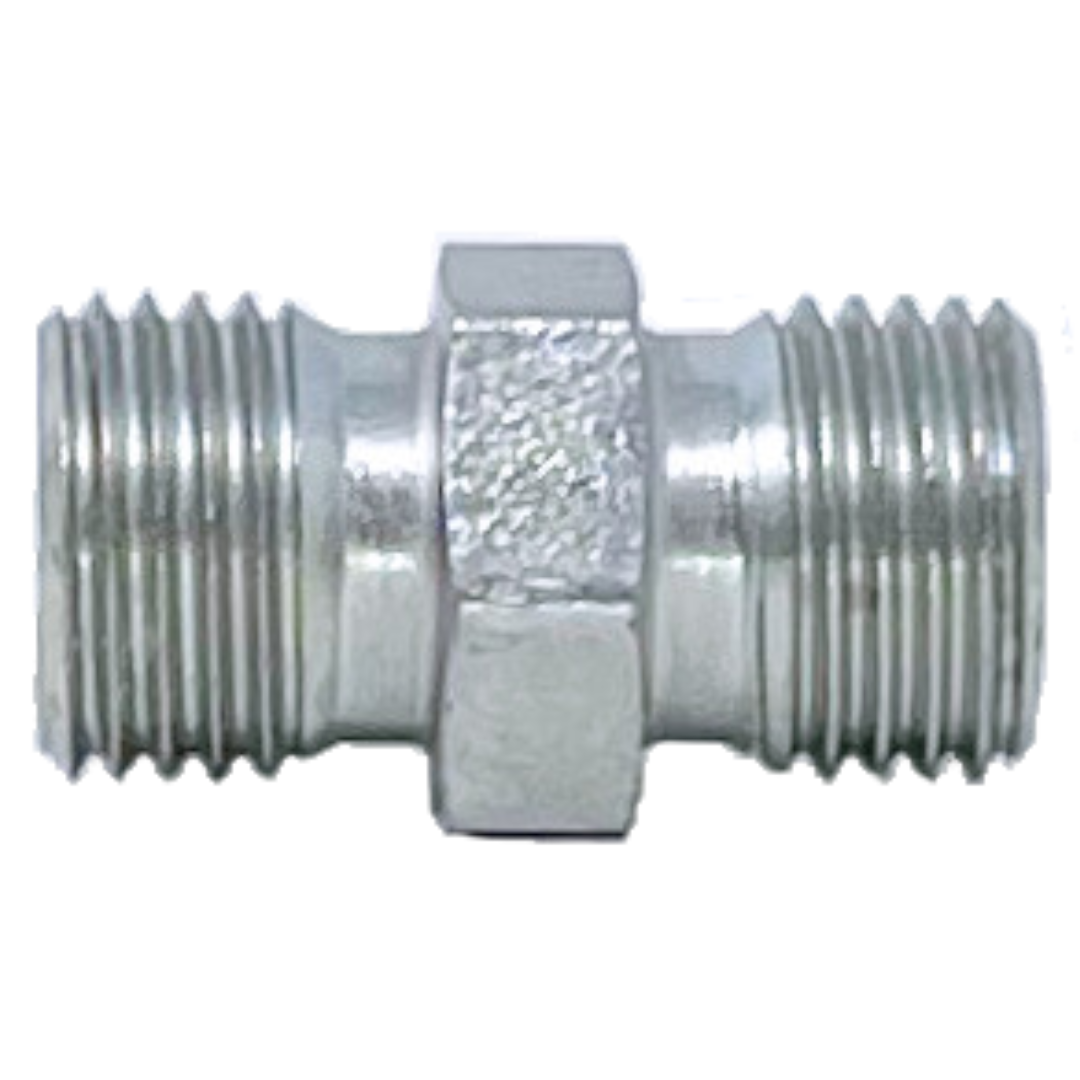 5000LL-06C : Adaptall Straight Steel Rigid Adapter, M10 X 1.0 (-LL06) Male Extra Light DIN x M10 X 1.0 (-LL06) Male Extra Light DIN