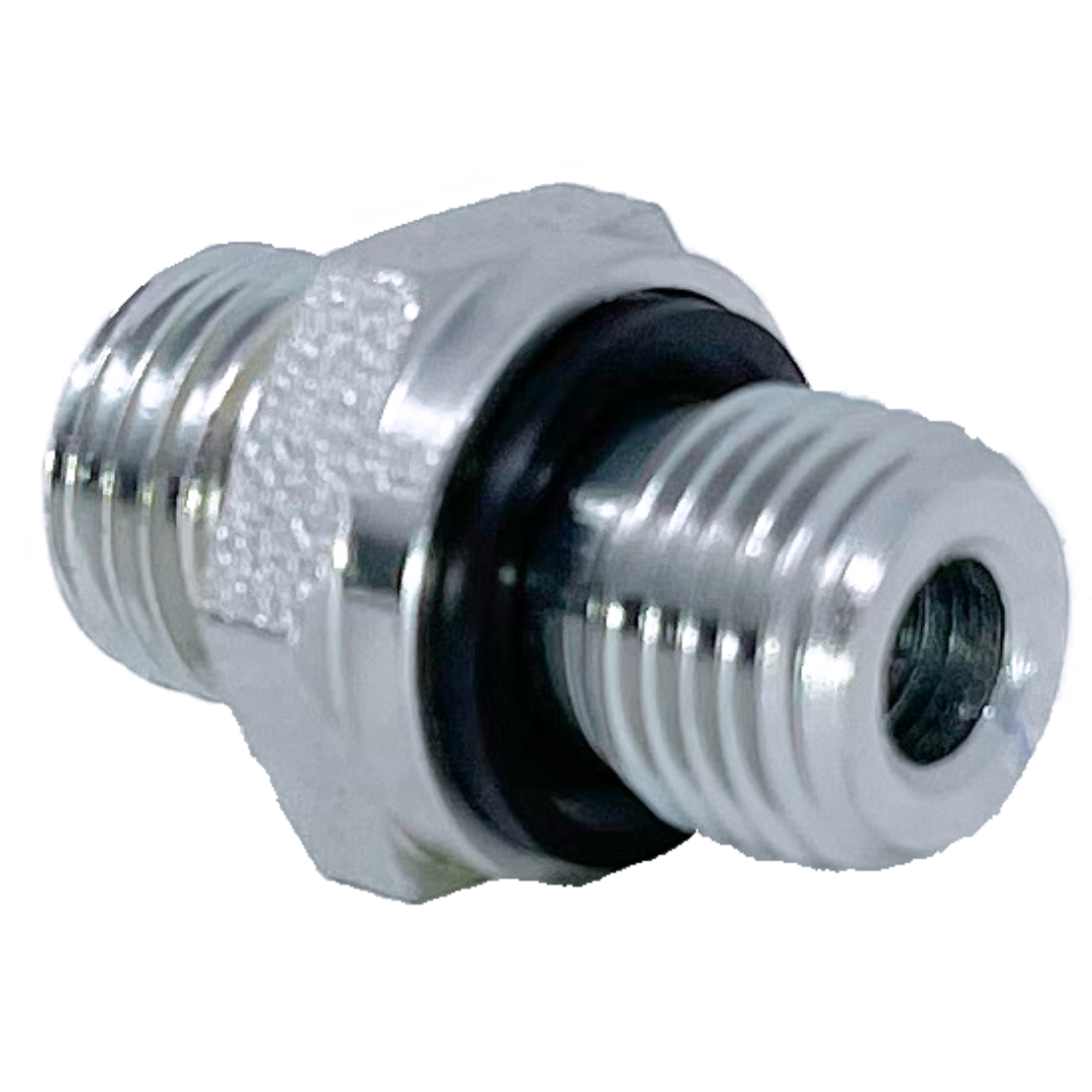 SS5002L-22-12 : Adaptall Straight Stainless Adapter, M30 X 2.0 (-L22) Male Light Duty DIN Tube x 3/4-14 (-12) Male BSPP