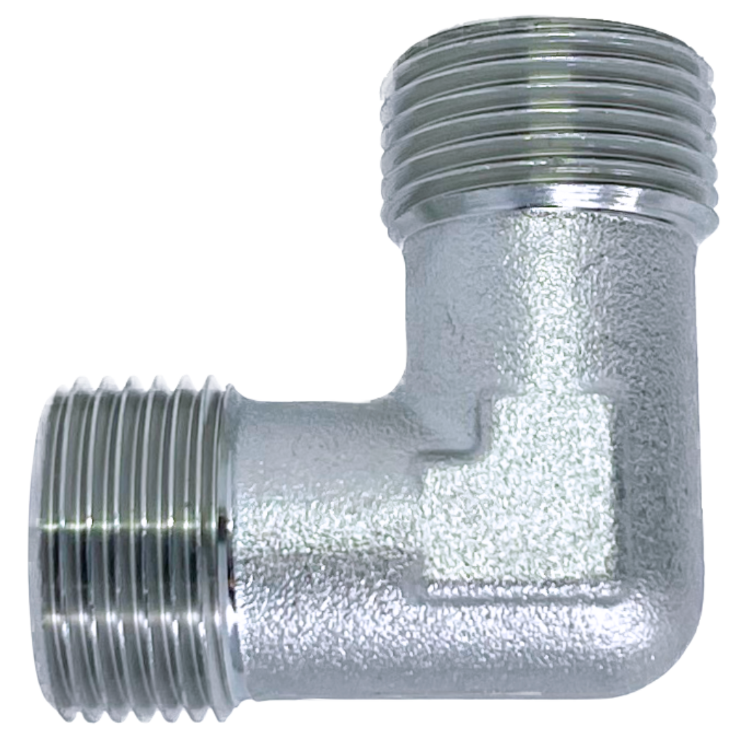 SS5055S-14 : Adaptall 90-Degree Stainless Union Adapter, M22 X 1.5 (-S14) Male Heavy Duty DIN x M22 X 1.5 (-S14) Male Heavy Duty DIN