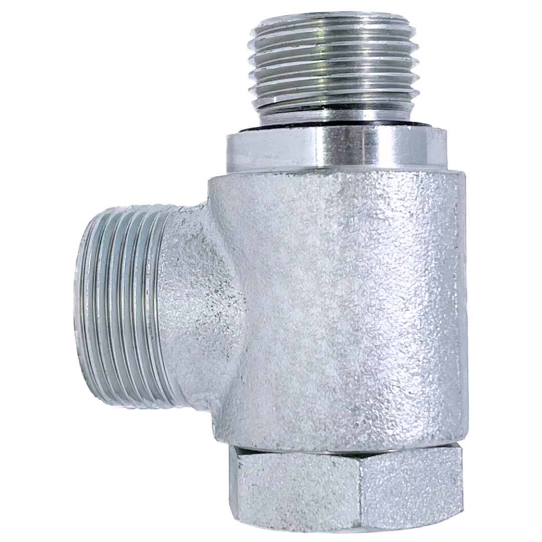 5059BJL-35-20 : Adaptall 90-Degree Steel Banjo Adapter, M45 X 2.0 (-L35) Male Light Duty DIN x 1-1/4-11 (-20) Male BSPP