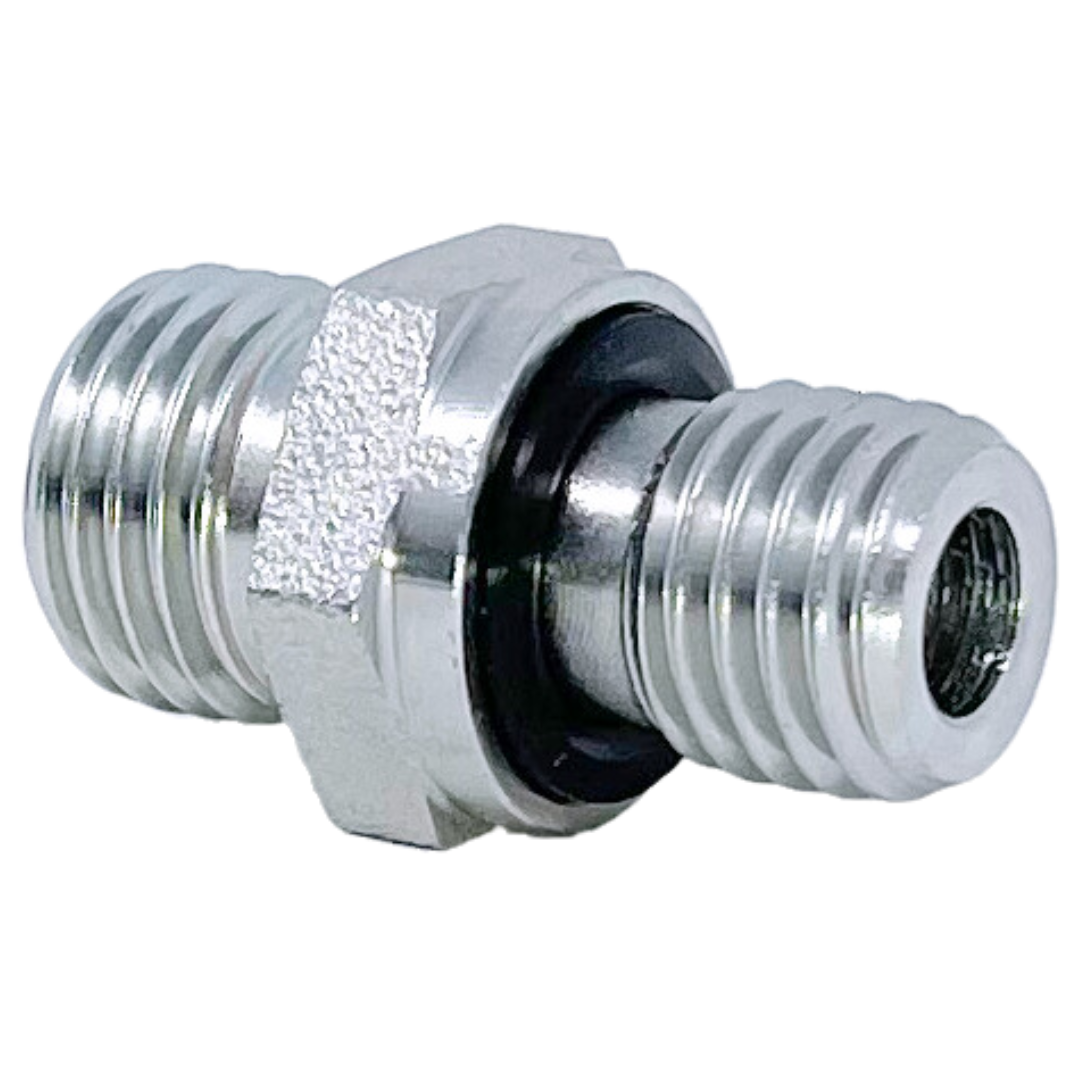 SS5068L-22-26 : Adaptall Straight Stainless Rigid Adapter, M30 X 2.0 (-L22) Male Light DIN x M26 X 1.5 (26mm) Male Metric
