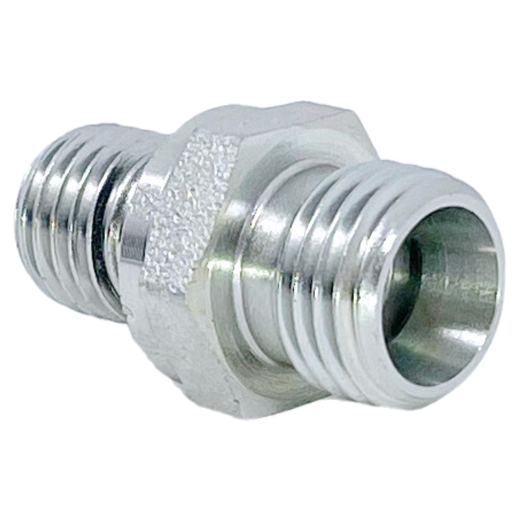 SS5068L-22-26 : Adaptall Straight Stainless Rigid Adapter, M30 X 2.0 (-L22) Male Light DIN x M26 X 1.5 (26mm) Male Metric