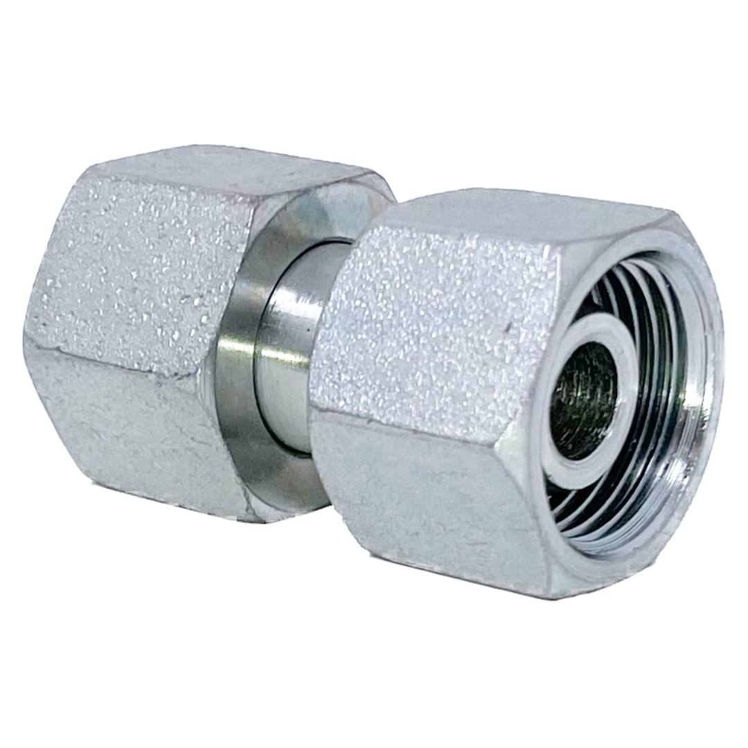 5300S-25 : Adaptall Straight Steel Swivel Adapter, M36 X 2.0 (-S25) Female Heavy DIN x M36 X 2.0 (-S25) Female Heavy DIN
