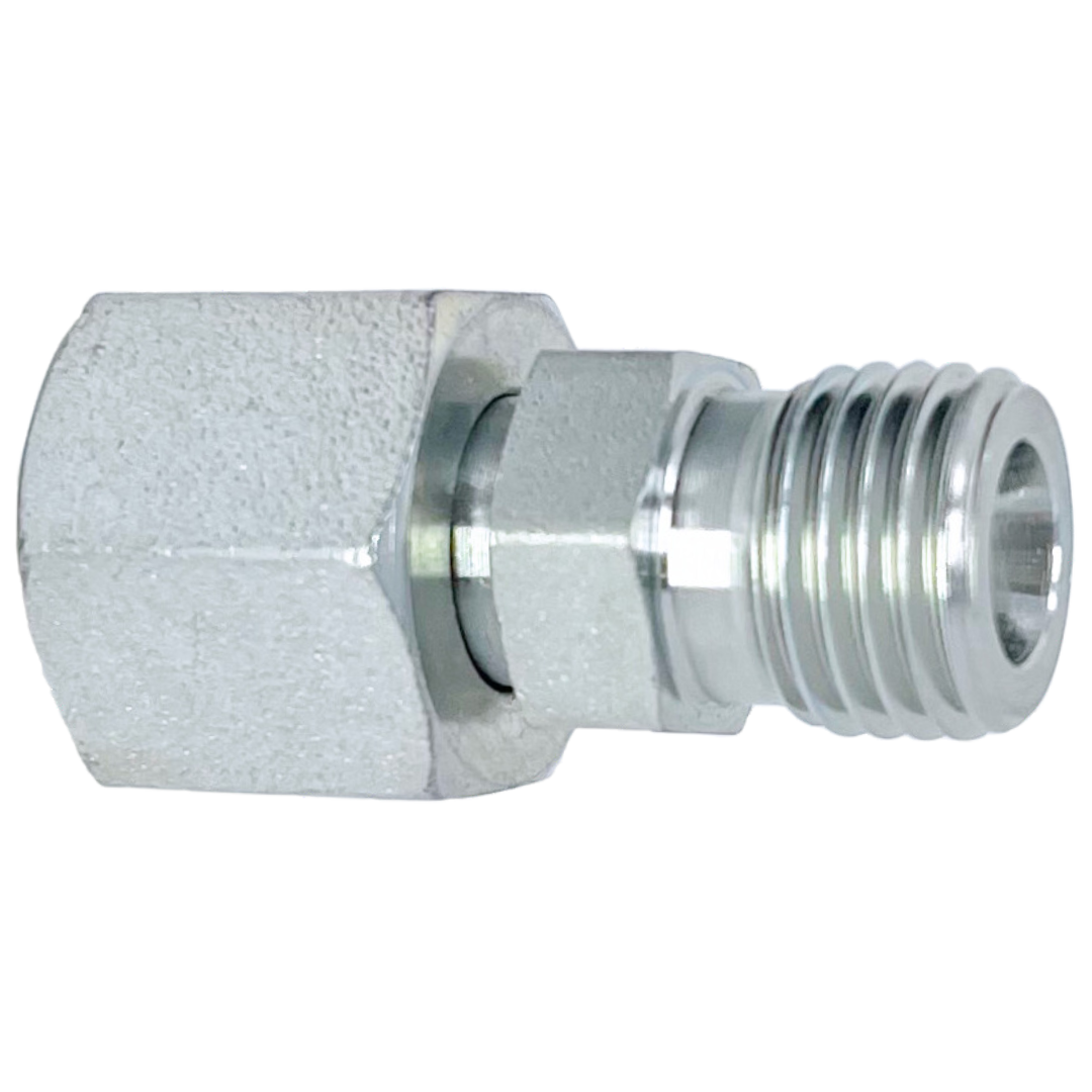 SS5315S-16-14 : Adaptall Straight Stainless Swivel Adapter, M24 X 1.5 (-S16) Female Heavy DIN x M22 X 1.5 (-S14) Male Heavy DIN
