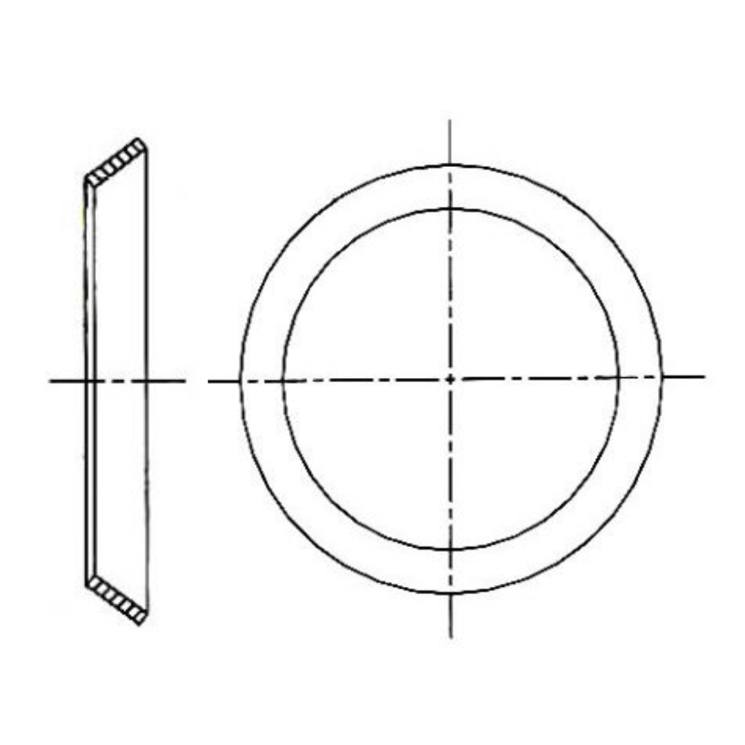 6000-02-SS : OneHydraulics Stainless SAE NWO Backup Conical Washer, 1/8" (-02) Nominal Tube OD