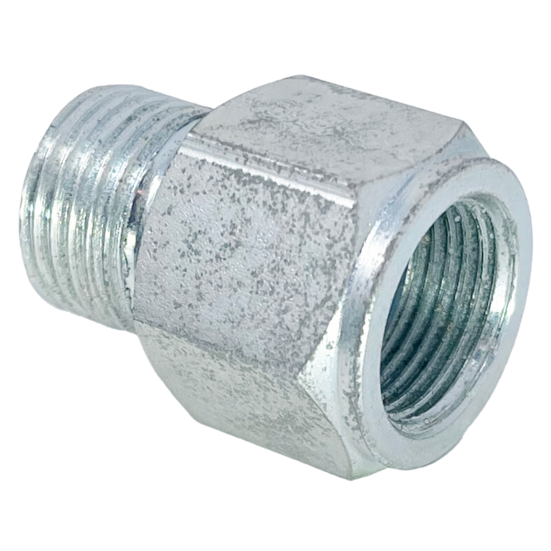 6220-12-12 : Adaptall Straight Steel Rigid Adapter, 1-13/16-12 (-12) Male ORFS x 3/4-14 (-12) Female JIS