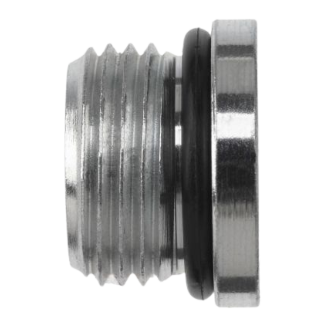 6408-H06-O-SS : OneHydraulics Hollow Hex Stainless Plug, 9/16-18 (-06) Male SAE ORB