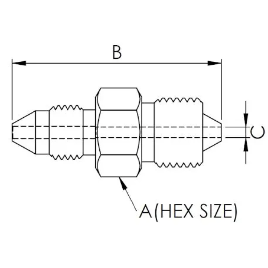X9M09H20 : OneXtreme Adapter, 0.5625 (9/16") Male MP x 0.5625 (9/16") Male HP, 20,000psi