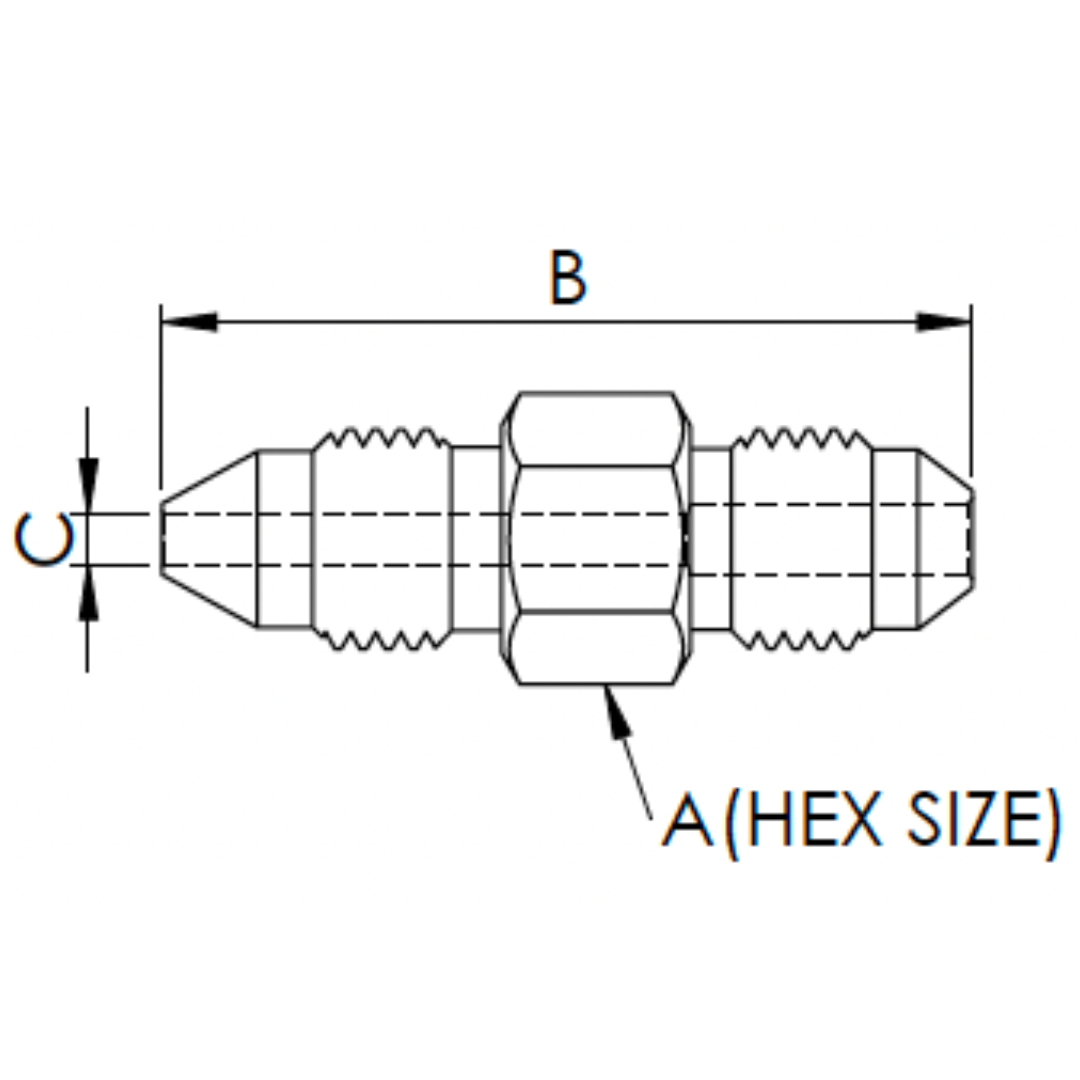 X6M04J15 : OneXtreme Adapter, 0.375 (3/8") Male MP x 0.25 (1/4") Male JIC, 15,000psi