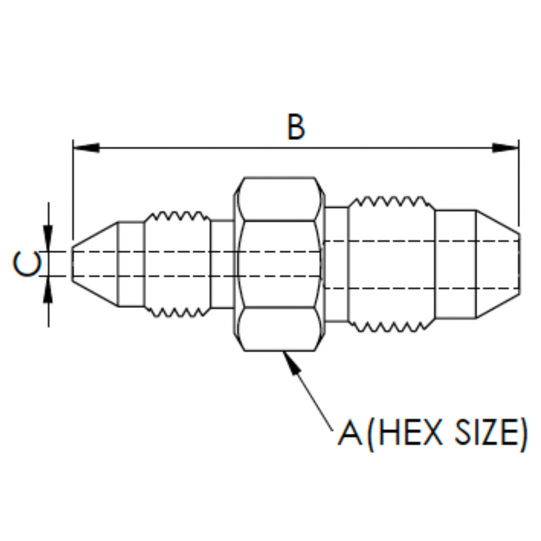 X6M06M20 : OneXtreme Adapter, 0.375 (3/8") Male Medium Pressure x 0.375 (3/8") Male Medium Pressure, 20,000psi