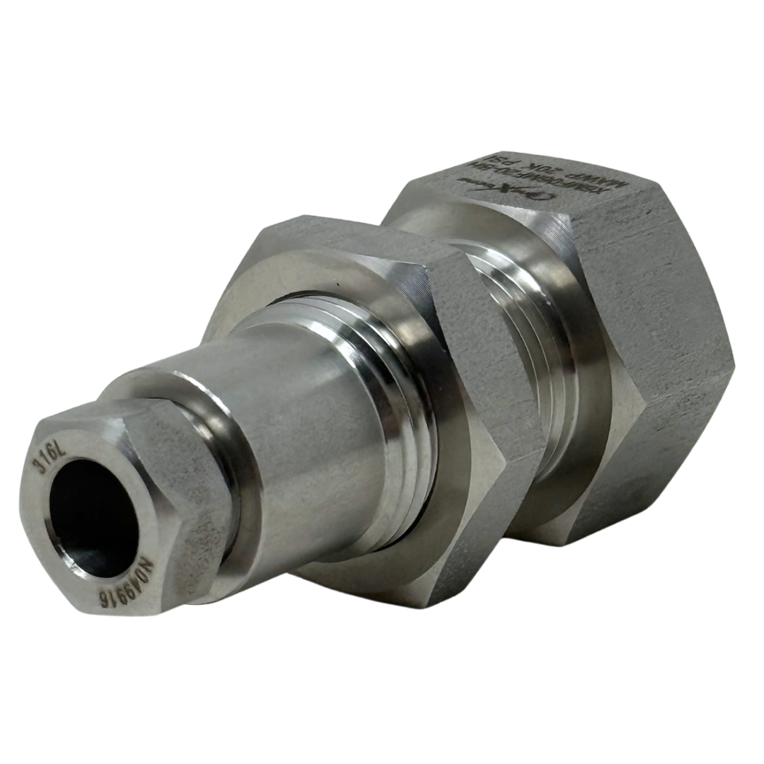 X16MF16MF20-BH-K : OneXtreme Bulkhead Adapter, 1" Female MP x 1" Female MP, 20,000psi