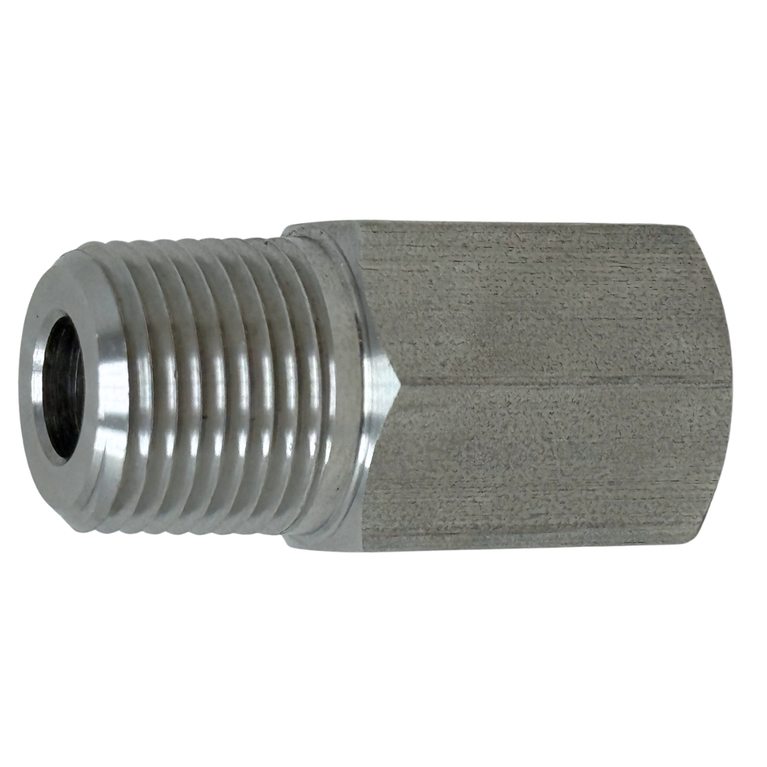 X2N04NF15 : OneXtreme Adapter, 0.125 (1/8") Male NPT x 0.25 (1/4") Female NPT, 15,000psi