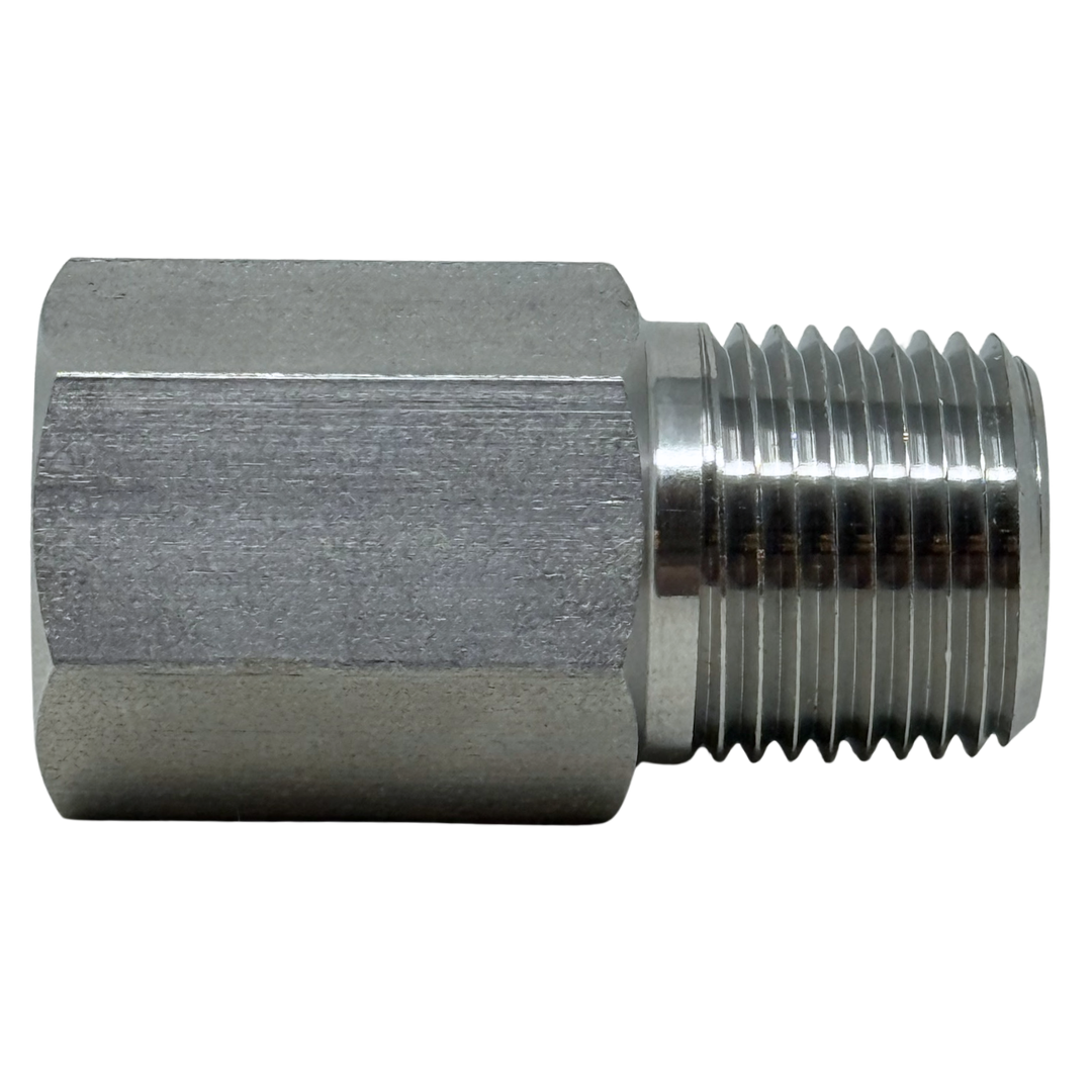 X1N04NF15 : OneXtreme Adapter, 0.0625 (1/16") Male NPT x 0.25 (1/4") Female NPT, 15,000psi