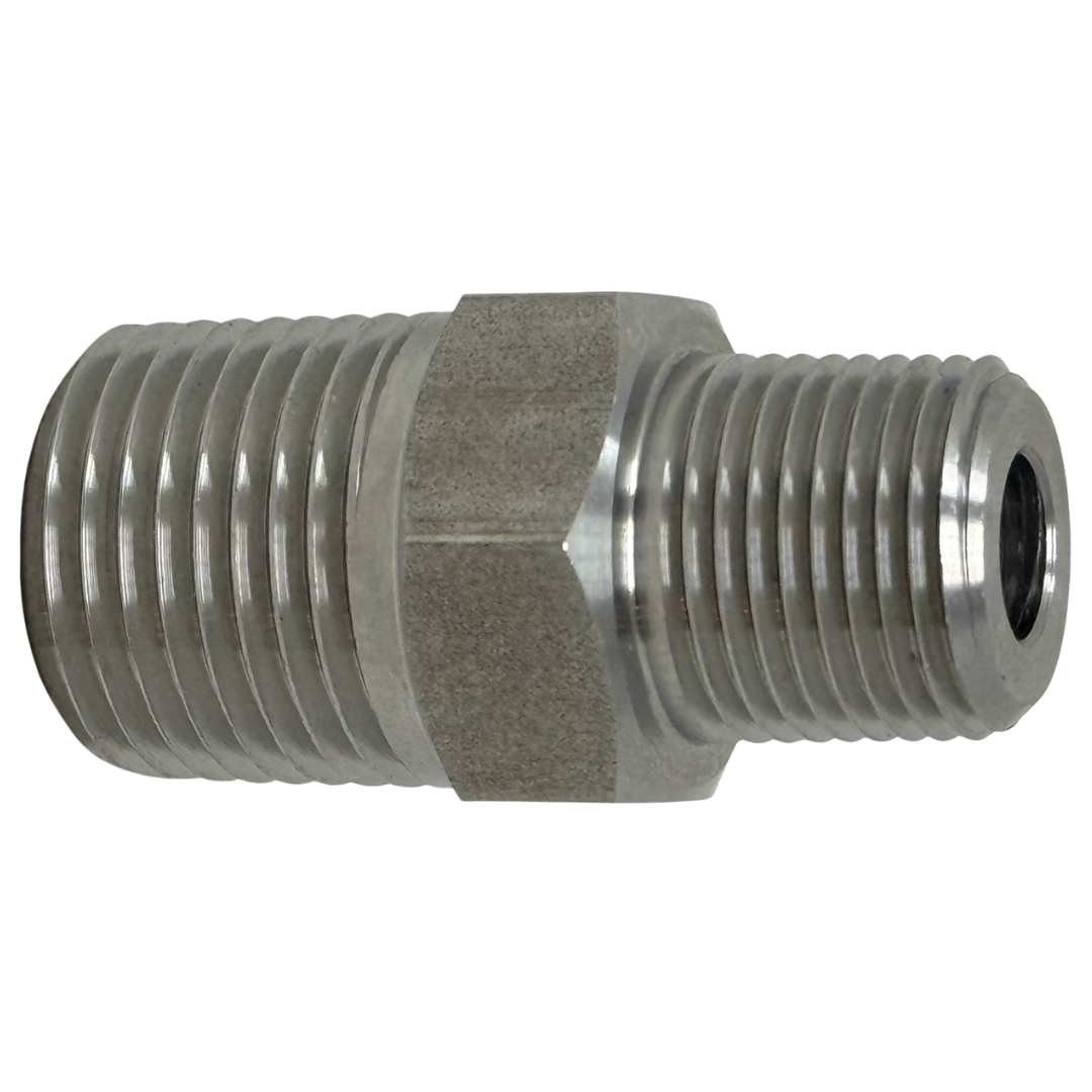 X16N20N07 : OneXtreme Adapter, 1" Male NPT x 1.25 (1-1/4") Male NPT, 7500psi