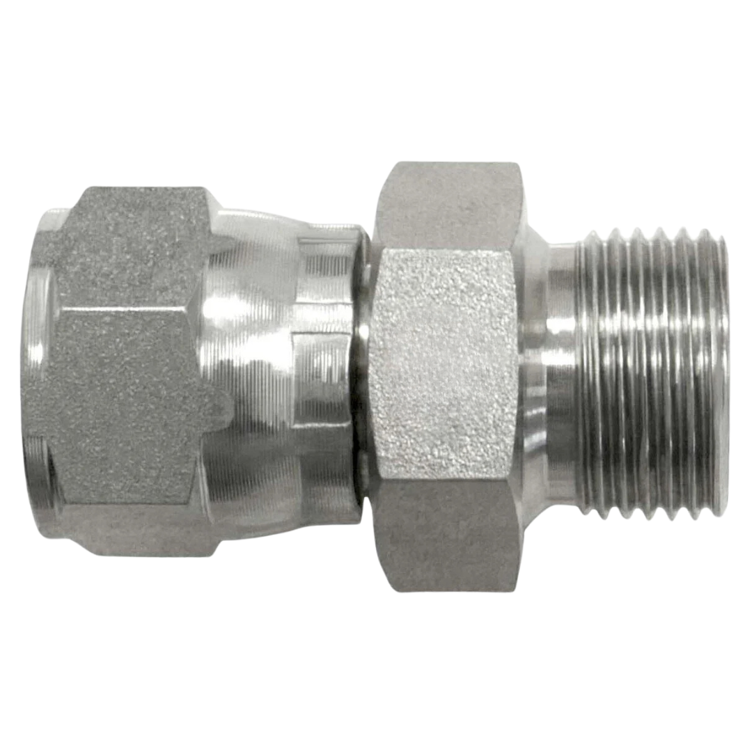 7025-06-14 : OneHydraulics Straight Steel Adapter, 9/16-18 (-06) Femal