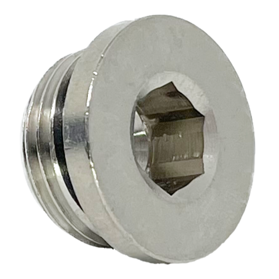 8028-08 : Adaptall Brass Sealed Allen Key Plug, 1/2-14 (-08) Male BSPP
