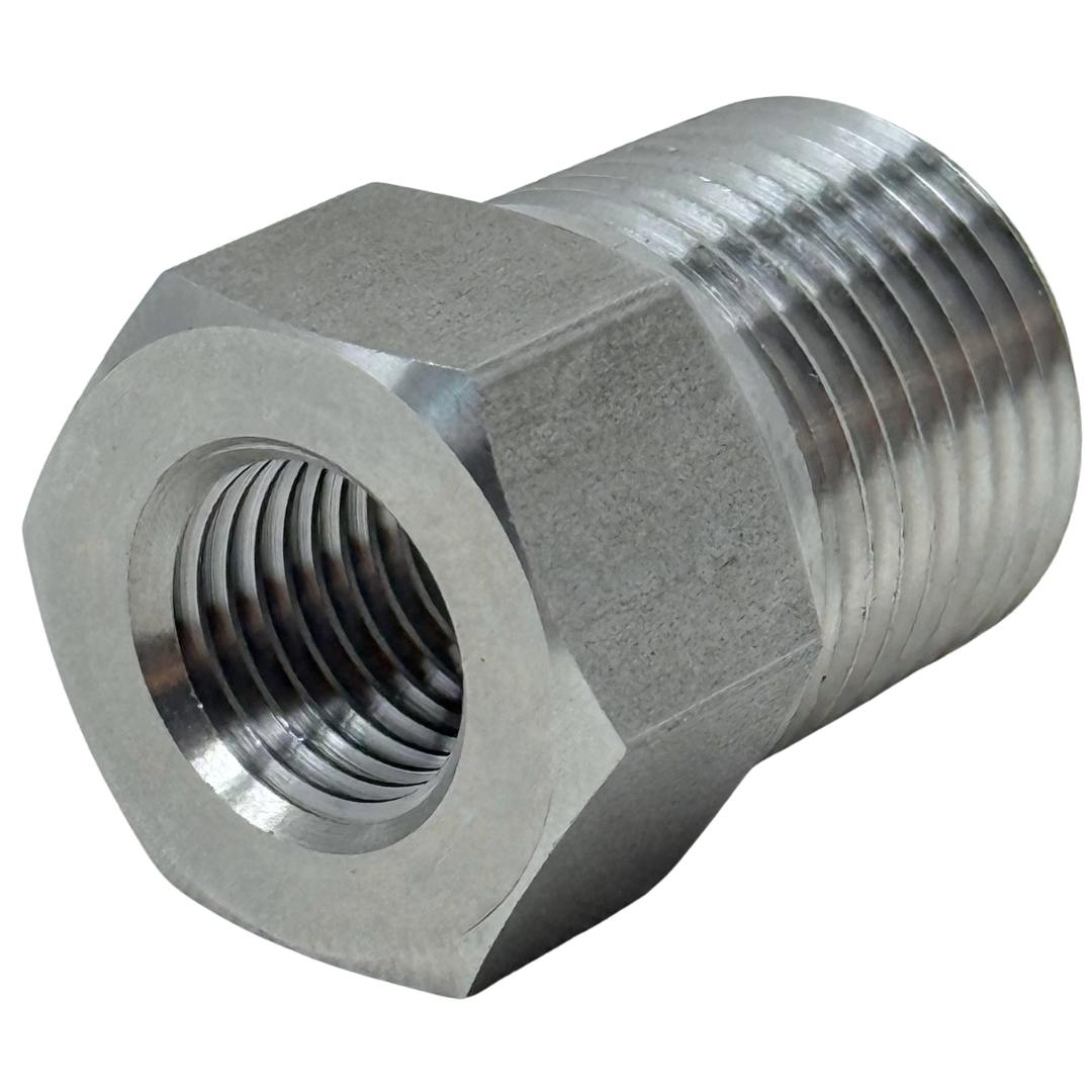 X8N02NF15 : OneXtreme Adapter, 0.5 (1/2") Male NPT x 0.125 (1/8") Female NPT, 15,000psi