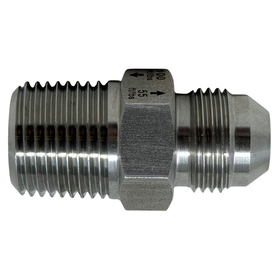 X12N16J10 : OneXtreme Adapter, 0.75 (3/4") Male NPT x 1" Male JIC, 10,000psi
