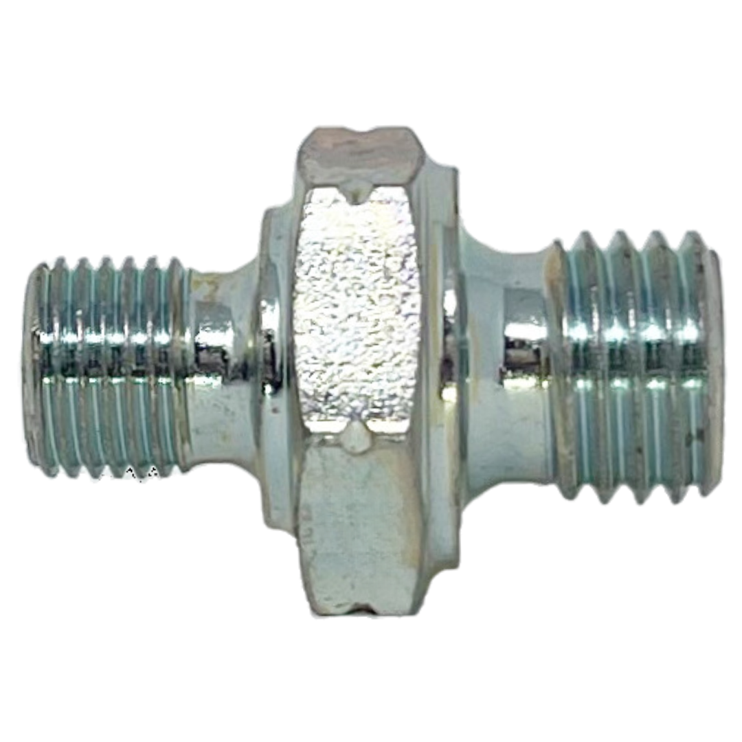 9001-22-22 : Adaptall Straight Steel Rigid Adapter, M22 X 1.5 (22mm) Male Metric x M22 X 1.5 (22mm) Male Metric