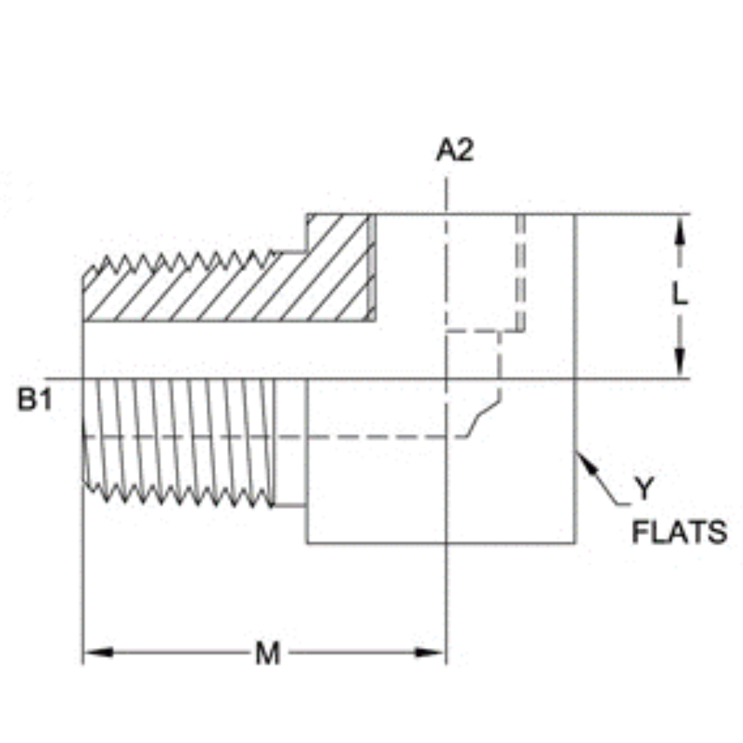 9002-04-04 : OneHydraulics 90-Degree Steel Adapter, 1/4-19 (-04) Male BSPT x 1/4-19 (-04) Female BSPT Elbow