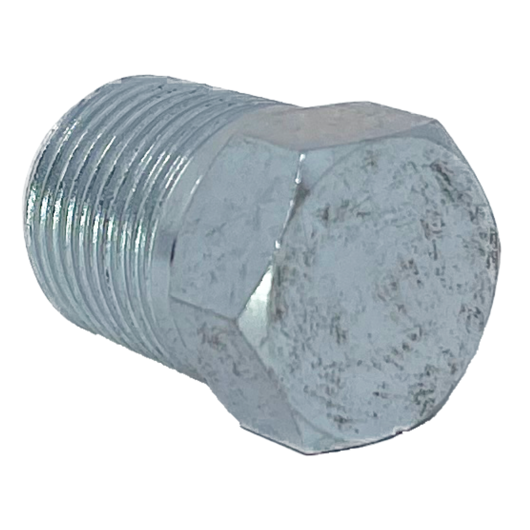 9030T-02 : Adaptall Steel Hex Plug (No Seal), 1/8-28 (-02) Male BSPT