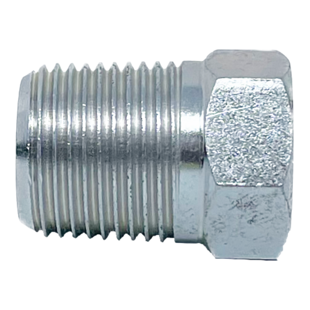 9030T-02 : Adaptall Steel Hex Plug (No Seal), 1/8-28 (-02) Male BSPT
