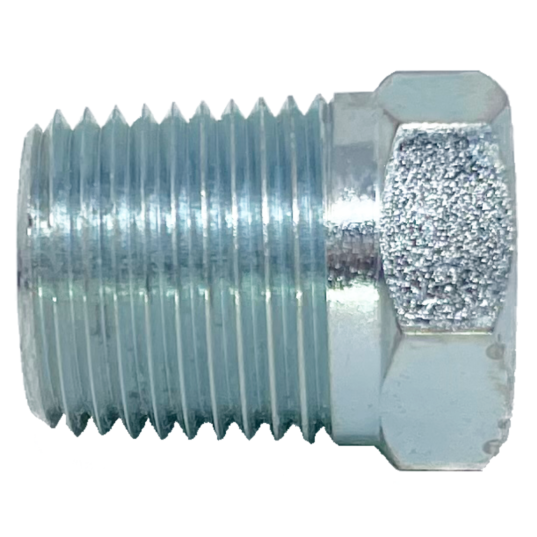 9031-32-24 : Adaptall Straight Steel Bushing Adapter, R 2-11 (-32) Male BSPT x R 1-1/2-11 (-24) Female BSPT