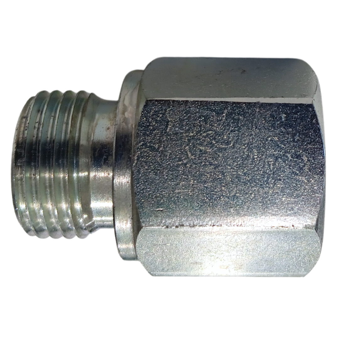 9036-16-16 : Adaptall Straight Steel Adapter, G 1-11 (-16) Male BSPP x 1-5/16-12 UNF (-16) Female ORB