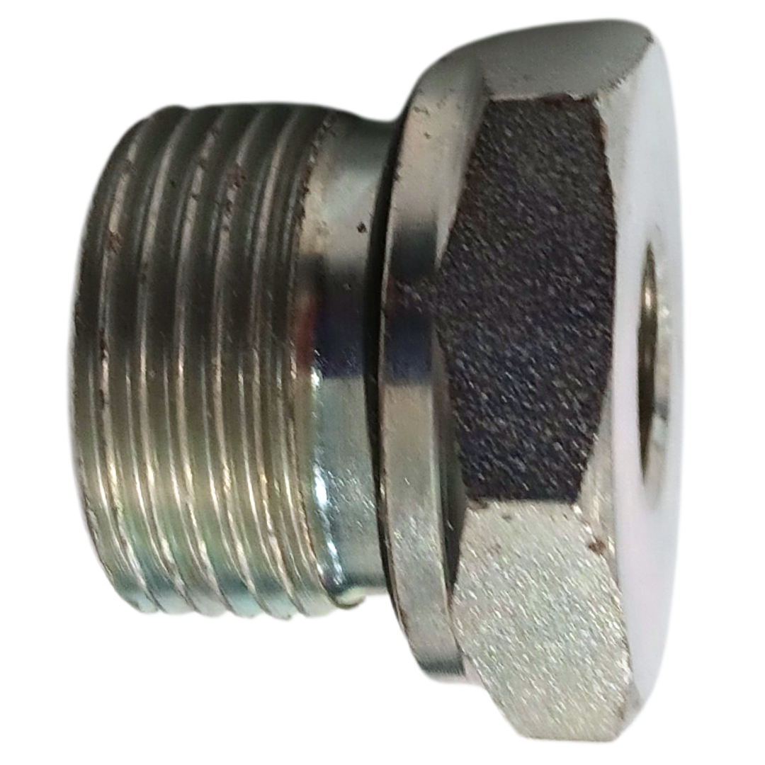 9038-12-06ES : Adaptall Straight Steel Adapter Bushing with Seal, G 3/4-14 (-12) Male BSPP x G 3/8-19 (-06) Female BSPP