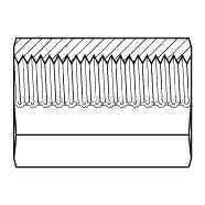 9043M-14-10 : Adaptall Straight Steel Adapter, M14 X 1.5 (14mm) Female Metric x M10 X 1.0 (10mm) Female Metric