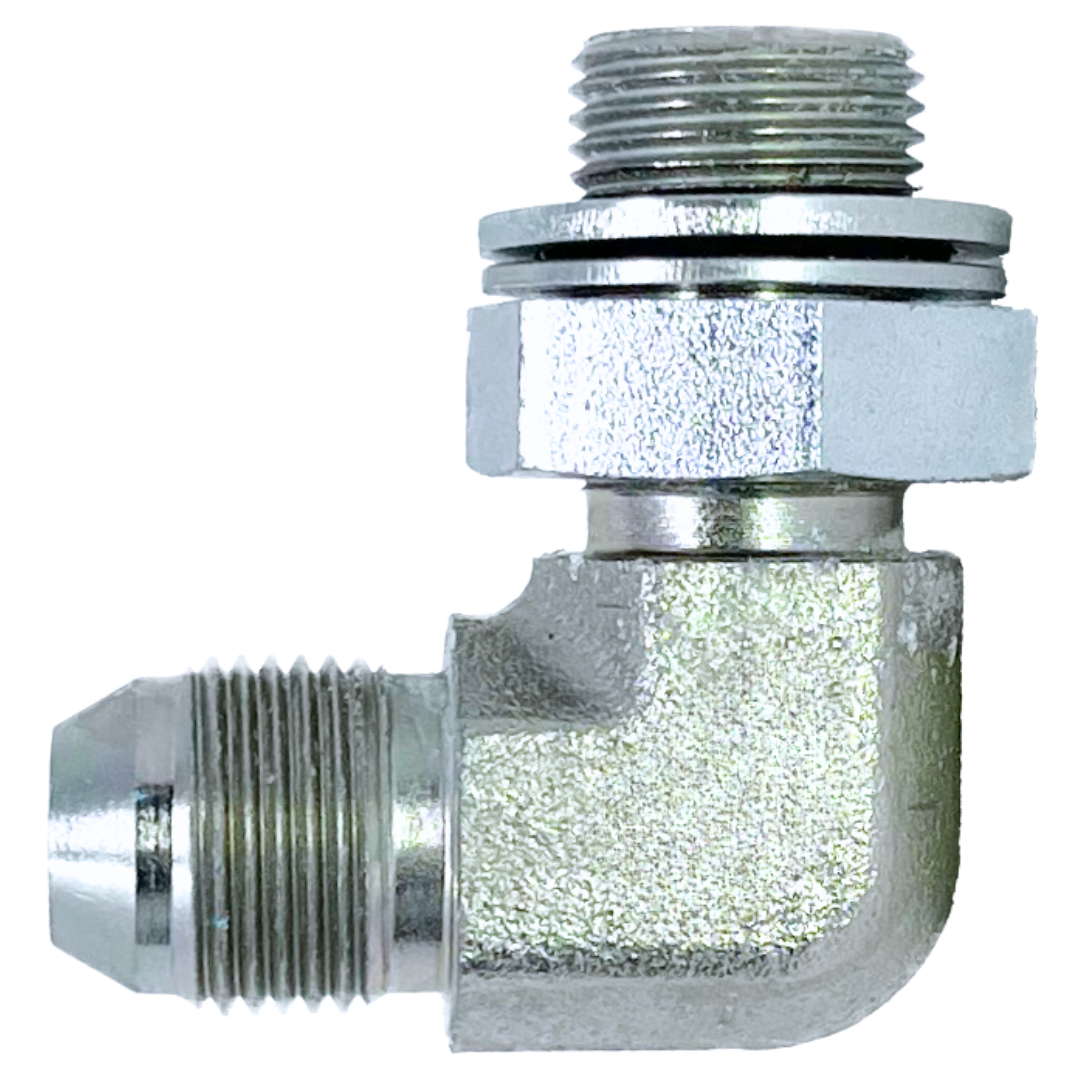 9259-08-08 : Adaptall 90-Degree Steel Adapter, 1/2-14 (-08) Male JIS x 1/2-14 (-08) Male Adjustable BSPP