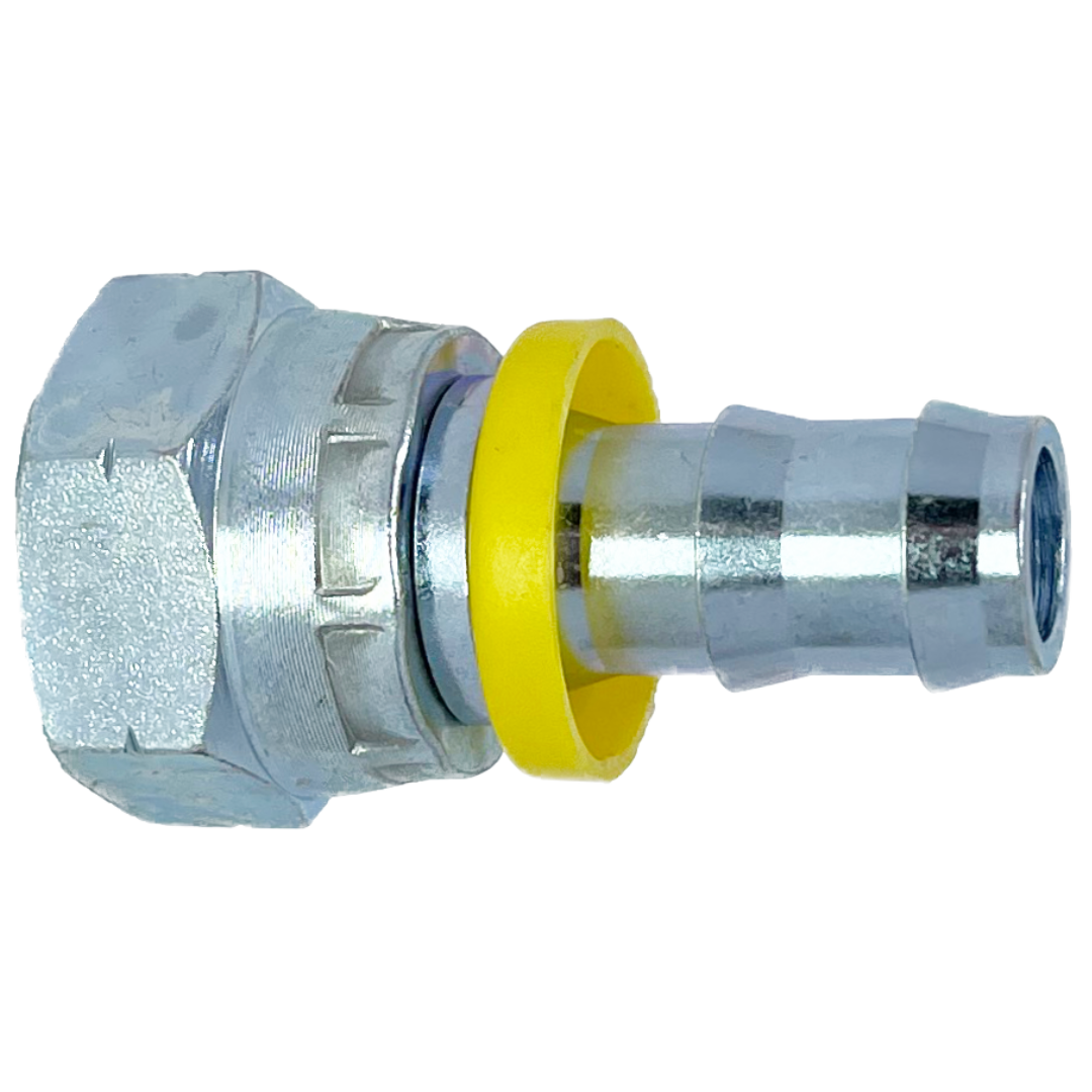 9900-10-10 : Adaptall Straight Steel Adapter, 5/8-14 (-10) Female BSPP x 5/8 (-10) Hose Barb