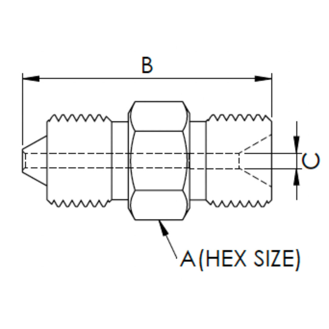 X16H12TM30-K : OneXtreme Adapter, 1" Male HP x 0.75 (3/4") Male Type-M, 30,000psi