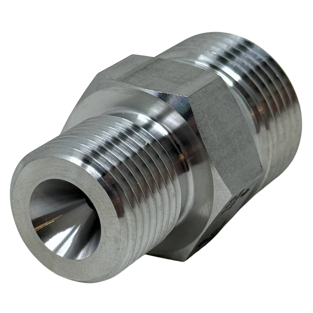 X9H14TM40 : OneXtreme Adapter, 0.5625 (9/16") Male HP x 0.875 (7/8") Male Type-M, 40,000psi