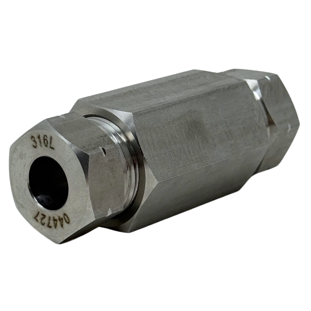 X4HF04HF60-BH-K : OneXtreme Bulkhead Adapter, 0.25 (1/4") Female HP x 0.25 (1/4") Female HP, 60,000psi