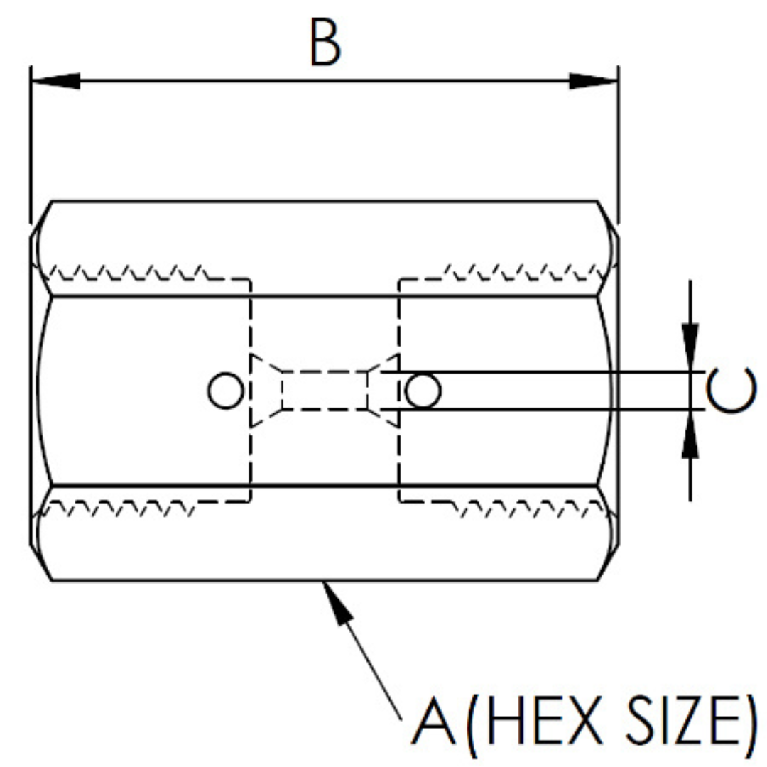 X4HF09HF60-K : OneXtreme Adapter, 0.25 (1/4") Female HP x 0.5625 (9/16") Female HP, 60,000psi
