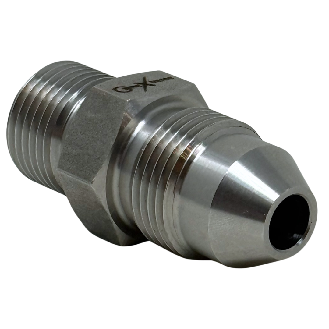 X9M12TM20 : OneXtreme Adapter, 0.5625 (9/16") Male MP x 0.75 (3/4") Male Type-M, 20,000psi