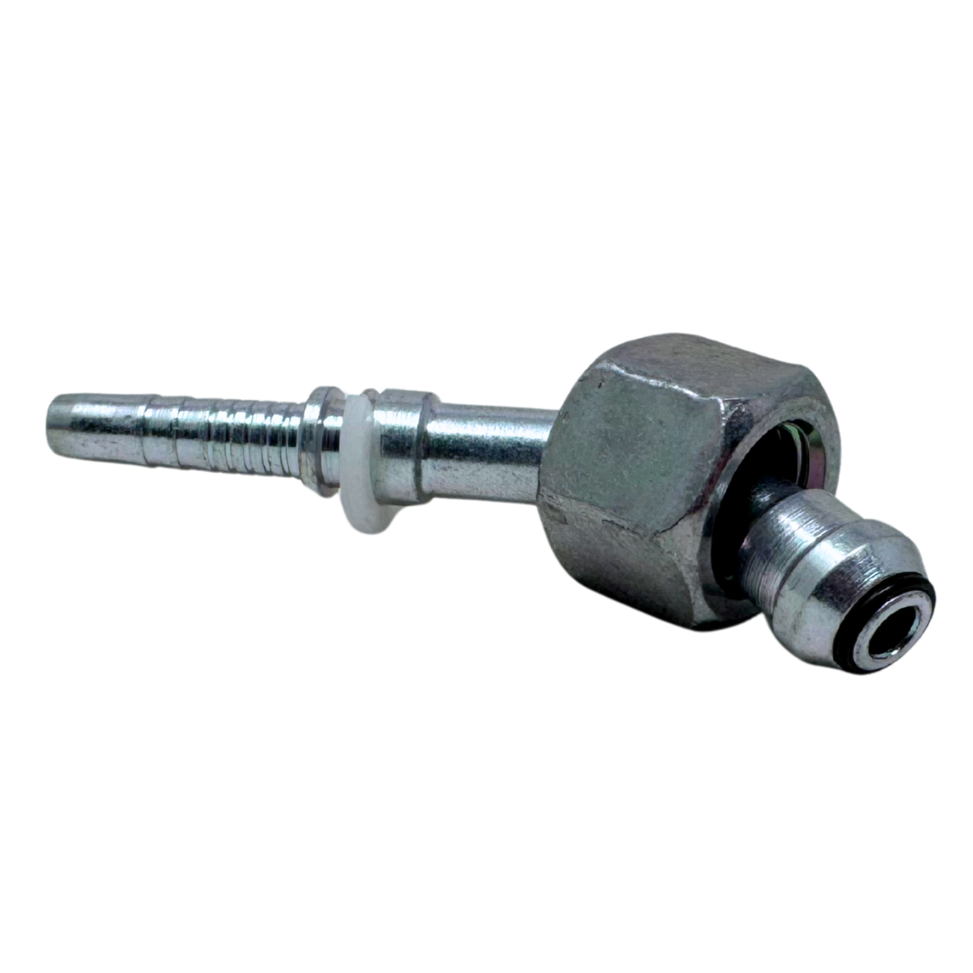 A-0404-FBO4 : Alfagomma 45-Degree Steel Fitting Insert, 1/4 (-04) Hose x 1/4-19 (-04) Female BSP Swivel